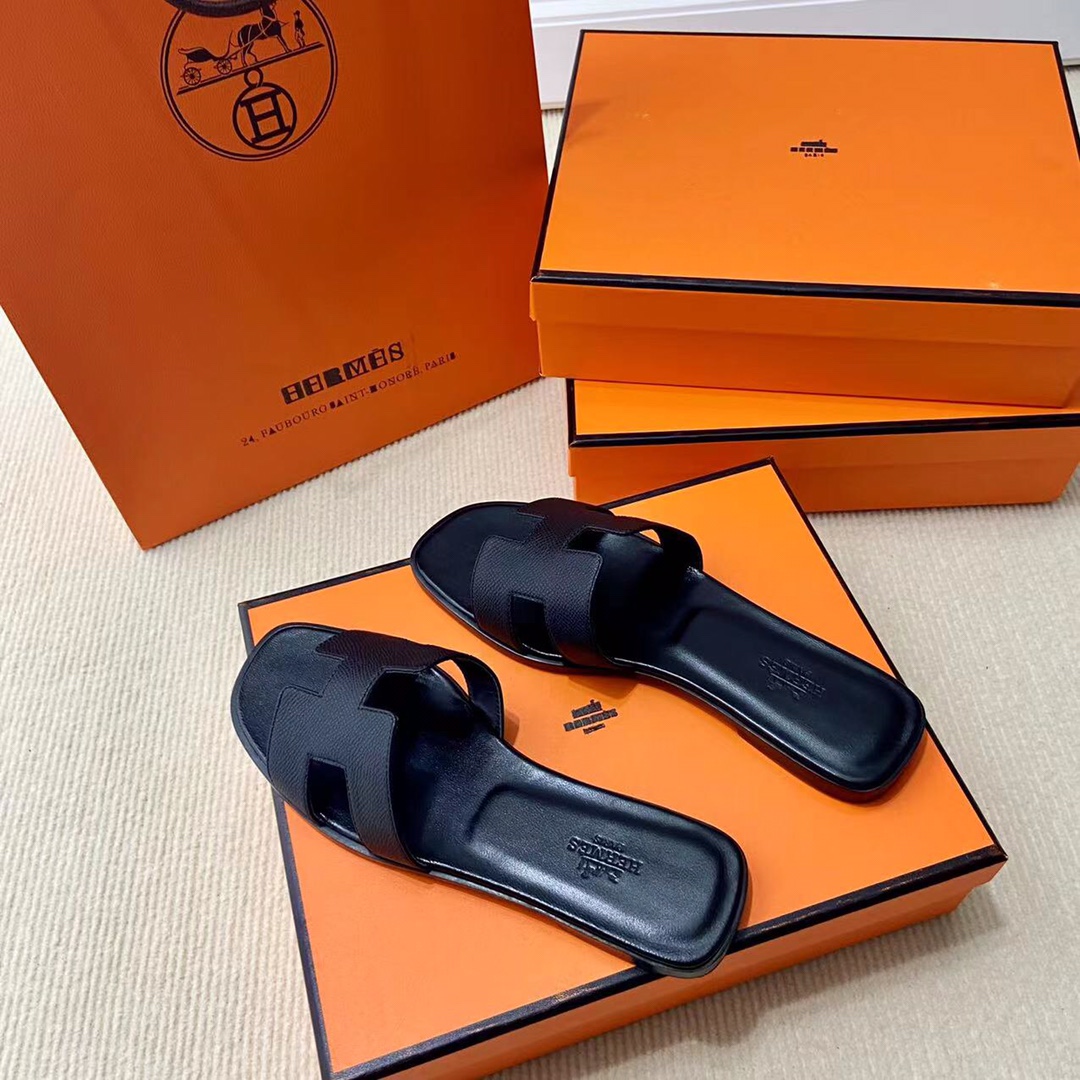 에르메스 올수공 오란 슬리퍼 샌들 앱송 34